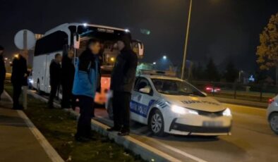 Anıtkabir’e giden yolcuları taşıyan tur otobüsü çalıntı çıktı