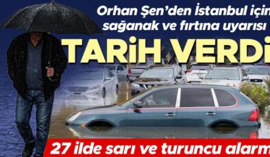 Meteoroloji hava durumu tahminini yayınladı: 27 ilde sarı ve turuncu alarm! Orhan Şen İstanbul için tarih verdi: Kuvvetli olacak