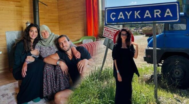 El öpmeye gittiler! Yusuf Yazıcı ve Melisa Aslı Pamuk çifti Trabzon’da